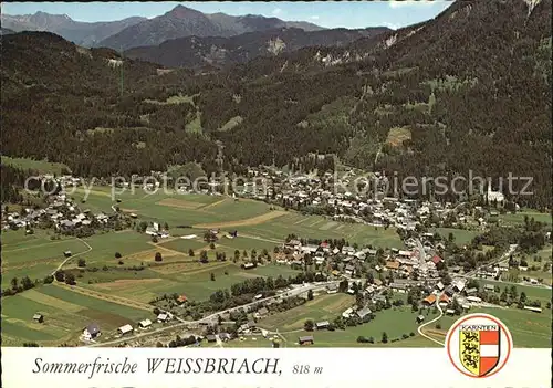 Weissbriach Kurort Sommerfrische Wintersportplatz Fliegeraufnahme Kat. Weissbriach Gitschtal Kaernten