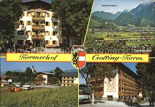 Torren Golling Torrenerhof Hotel Restaurant Panorama Blick zum Dachstein