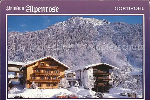 Gortipohl St Gallenkirch Vorarlberg Pension Alpenrose Winterimpressionen Montafon Kat. St. Gallenkirch