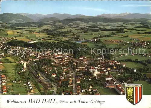 Bad Hall Oberoesterreich Weltkurort mit Totem Gebirge Fliegeraufnahme Kat. Bad Hall
