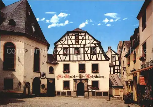 Beilstein Mosel Marktplatz Alte Pfarrkirche Alte Mosel Weinstuben Kat. Beilstein