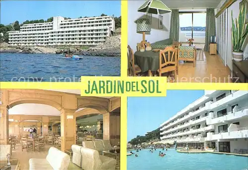 Santa Ponsa Mallorca Islas Baleares Apartamentos Jardin del Sol Restaurant Swimming Pool Strand Kat. Calvia