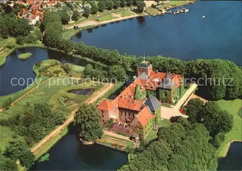 Aalholm Slot pr Nysted Schloss Fliegeraufnahme Kat. Daenemark