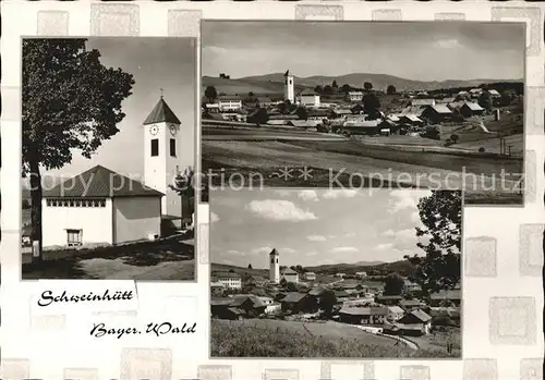 Schweinhuett Kirche Panorama Kat. Regen