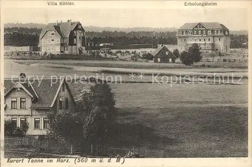 Tanne Harz Kurort Kat. Tanne Harz