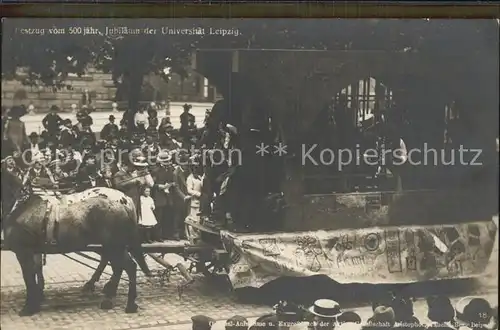 Leipzig Festzug Jubilaeum Universitaet Karzerszene Kat. Leipzig