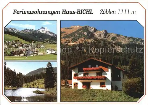 Zoeblen Ferienwohnungen Haus Bichl Bergsee Alpen Kat. Zoeblen