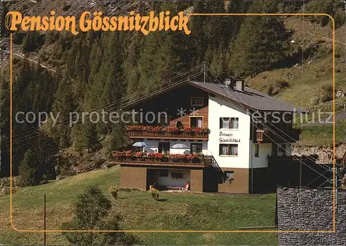 Heiligenblut Kaernten Fruehstueckspension Goessnitzblick Kat. Heiligenblut