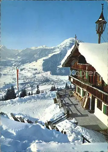Kirchberg Tirol Blick vom Filzerhof gegen Rettenstein und Gaisberg Winterpanorama Alpen Kat. Kirchberg in Tirol