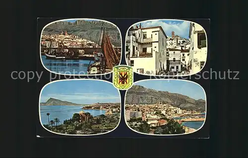 Altea Hafen Ortspartie Panorama Kueste Kat. Spanien