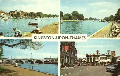 Kingston upon Thames Sailing Bridge Market Place Kat. Kingston upon Thames