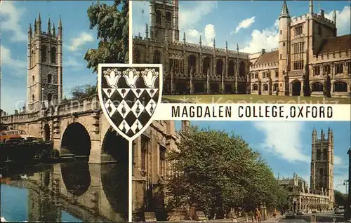Oxford Oxfordshire Magdalen College Kat. Oxford