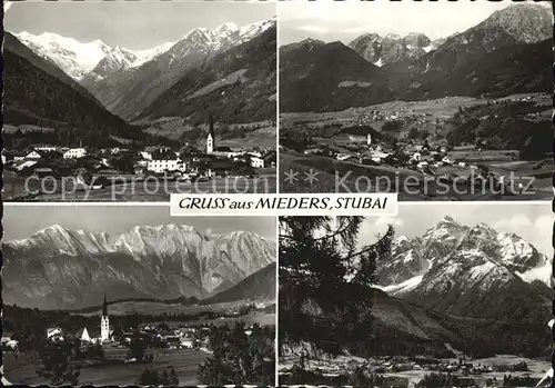 Mieders Tirol Stubai Fliegeraufnahme Kat. Mieders