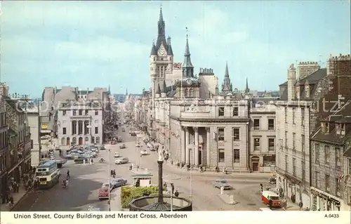 Aberdeen City Union Street County Buildings and Mercat Cross Kat. Aberdeen City