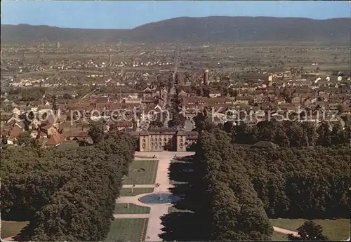 Schwetzingen Schloss Schlossgarten Fliegeraufnahme Kat. Schwetzingen