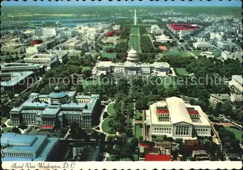 Washington DC Capitol Supreme Court Building Library of Congress Washington Monument aerial view Kat. Washington