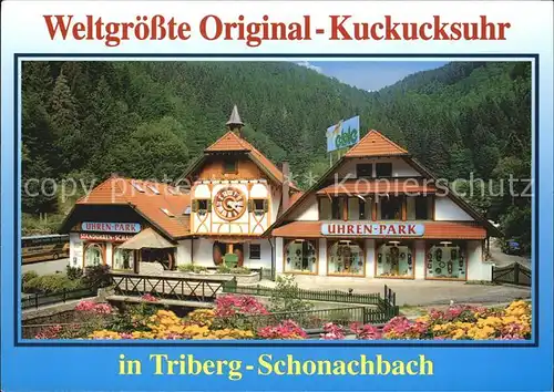 Schonachbach Eble Uhren Park Weltgroesste Original Kuckucksuhr Kat. Triberg im Schwarzwald