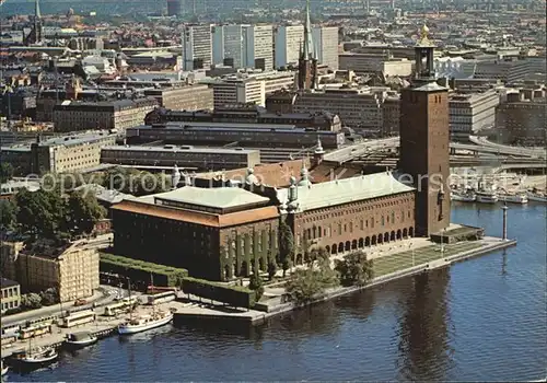 Stockholm Fliegeraufnahme Stadshurset Town Hall Kat. Stockholm