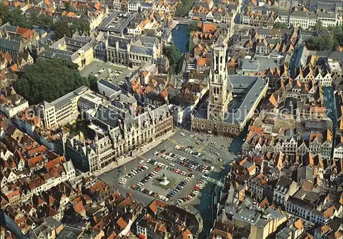 Brugge Fliegeraufnahme Altstadt Kat. 