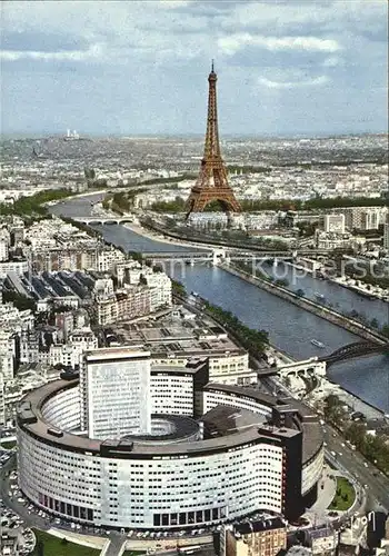 Paris Fliegeraufnahme Tour Eiffel Seine Kat. Paris