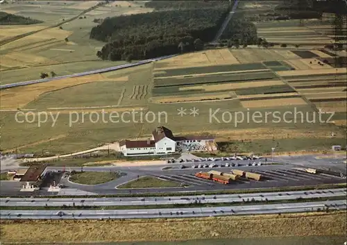 Montabaur Westerwald Fliegeraufnahme Autobahnrasthaus Kat. Montabaur