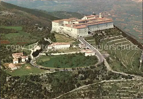 Abbazia Bergamo Fliegeraufnahme Monte Cassino Kat. Abbazia