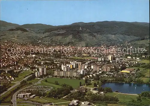 Heppenheim Bergstrasse mit Bruchsee Fliegeraufnahme Kat. Heppenheim (Bergstrasse)