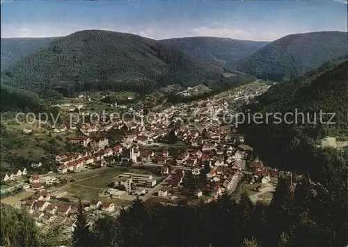 Calmbach Enz Fliegeraufnahme Kat. Bad Wildbad