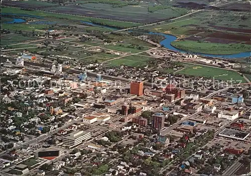 Brandon Manitoba Aerial view of the wheat citys downtown core Kat. Brandon