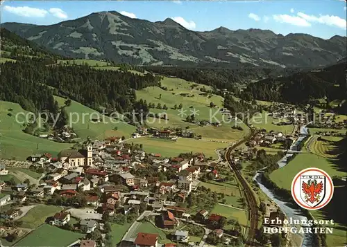 Hopfgarten Brixental Barocke Pfarrkirche Sessellift Hohe Salve Fliegeraufnahme Kat. Hopfgarten im Brixental