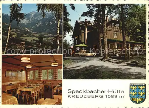 Breitenstein Niederoesterreich Speckbacher Huette Gaststube Kreuzberg Kat. Breitenstein Semmering