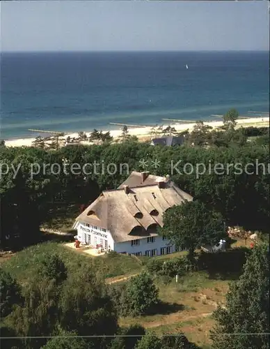 Ahrenshoop Ostseebad Hotel Fischerwiege garni Fliegeraufnahme Kat. Ahrenshoop