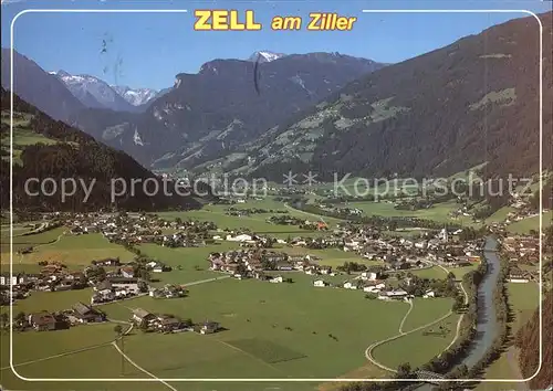 Zell Ziller Tirol Fliegeraufnahme Kat. Zell am Ziller