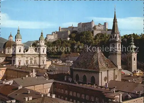 Salzburg Oesterreich Dom Franziskanerkirche und St. Peter Kat. Salzburg