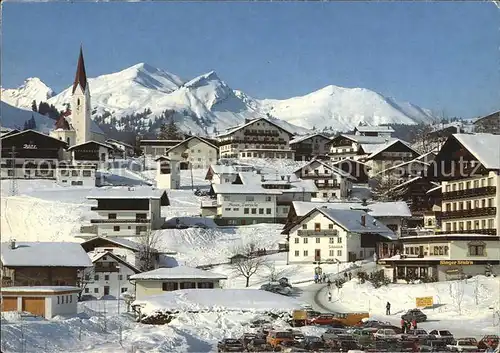 Berwang Tirol mit Knittelkarspitze Galtjoch Abendspitze Kat. Berwang