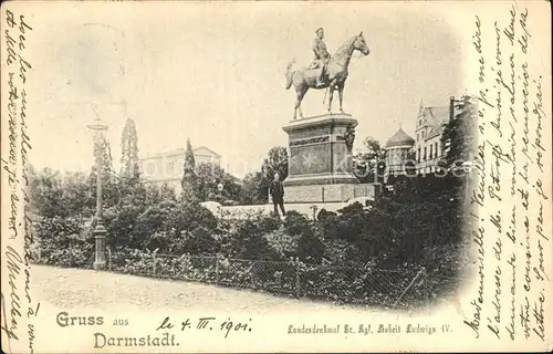 Darmstadt Landesdenkmal Ludwig IV Kat. Darmstadt