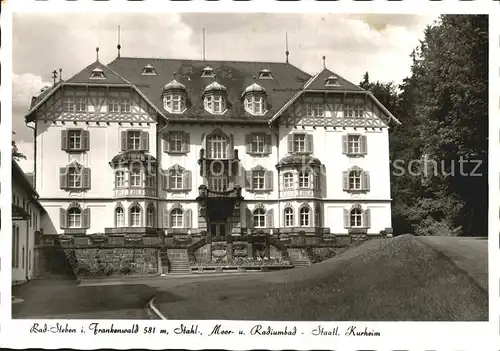 Bad Steben Moor und Radiumbad Staatl Kurheim Kat. Bad Steben