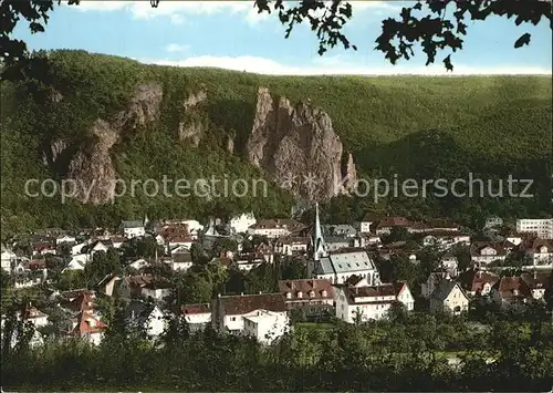 Bad Muenster Stein Ebernburg Blick vom Rotenfels Kat. Bad Muenster am Stein Ebernburg