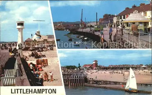 Littlehampton Strand Leuchtturm Uferpromenade Kat. Wychavon