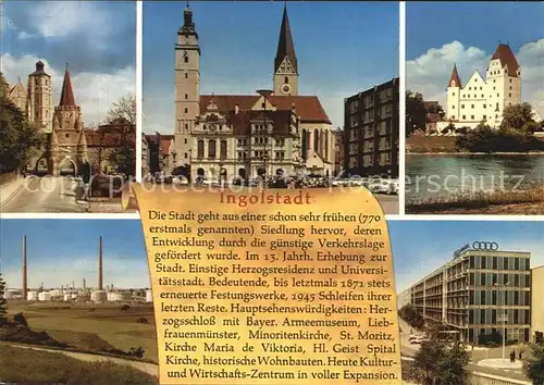 Ingolstadt Donau Kreuztor Rathaus Industrie Audikonzern Geschichte Kat. Ingolstadt