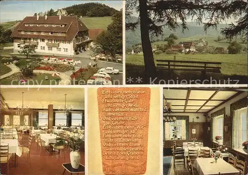 Langackern Hotel Gasthof zum Engel Schwarzwald Kat. Horben