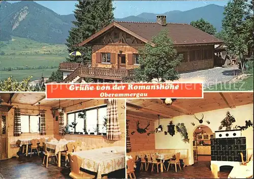 Oberammergau Romanshoehe Berggasthaus Kat. Oberammergau