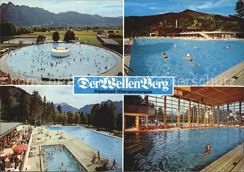 Oberammergau Der Wellenberg Alpenbad Schwimmbad Kat. Oberammergau