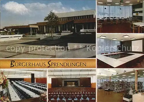 Sprendlingen Dreieich Buergerhaus Saal Konferenzraum Kat. Dreieich