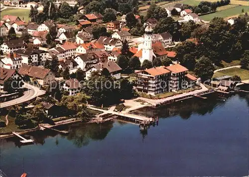 Seeshaupt Starnberger See Fliegeraufnahme Kat. Seeshaupt