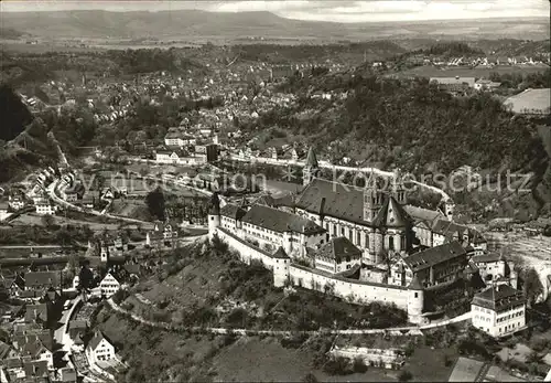 Steinbach Schwaebisch Hall Schloss Comburg Fliegeraufnahme Kat. Schwaebisch Hall