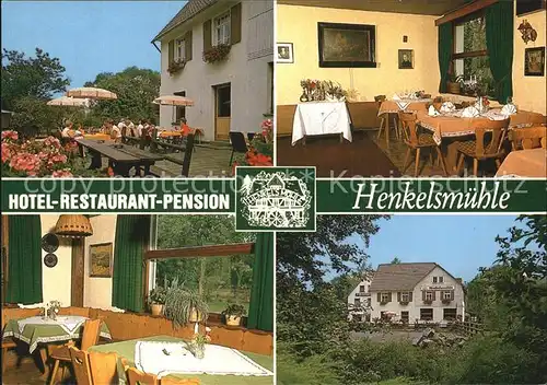 Merkenfritz Hotel Restaurant Pension Henkelsmuehle Kat. Hirzenhain