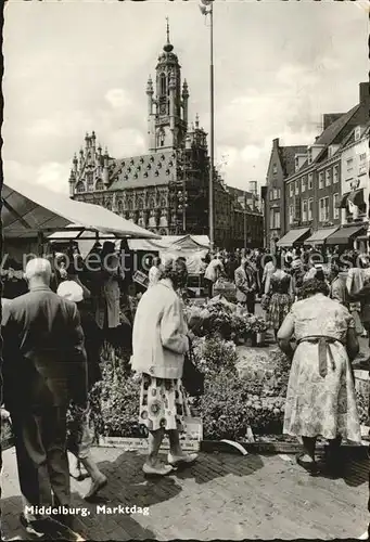 Middelburg Zeeland Marktdag Kat. Middelburg