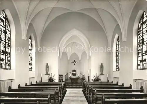 Oeventrop St. Elisabeth Heim Kirche innen Kat. Arnsberg