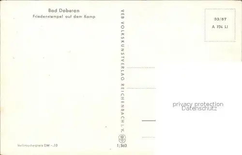 Bad Doberan Friedenstempel auf dem Kamp Kat. Bad Doberan